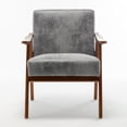 thumbnail image 1 of US Pride Furniture Cedrice 26.37" Wide Microfiber Accent Chair Grey, 1 of 5