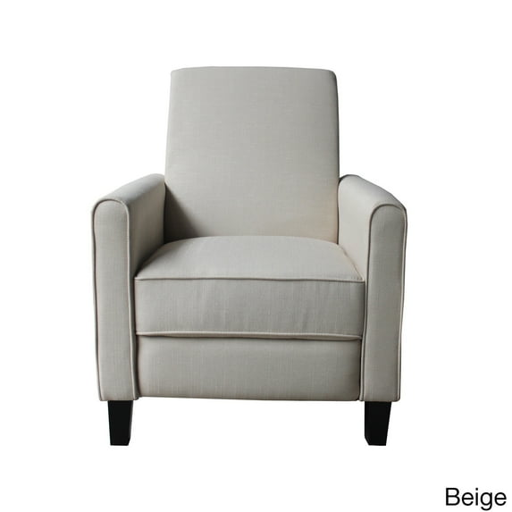 US Pride Furniture Contemporary Fabric Compact Recliner Chair Beige