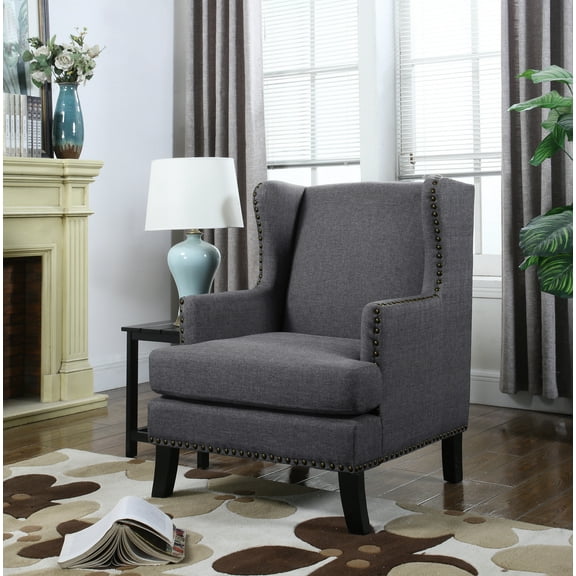 US Pride Furniture Contemporary Studded Accent Chair, C-121,C-122,C-123