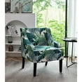 thumbnail image 1 of US Pride Furniture Correen 25" Wide Microfiber Accent Chair with Recessed Arms, Green, 1 of 5