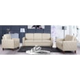 thumbnail image 1 of US Pride Furniture Kartier Mid-Century Linen Fabric 3 Piece Living Room Set, Beige, 1 of 5