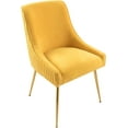 thumbnail image 1 of US Pride Furniture Luxury Velvet Chair Soft Upholstery Comfortable Seating for Dining Room Kitchen or Office, Mustard Yellow, 1 of 5