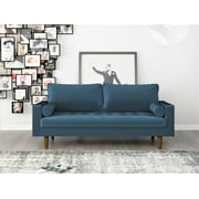 US Pride Furniture Mac Sofa, Prussian Blue