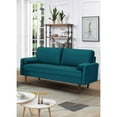 thumbnail image 1 of US Pride Furniture Maryellen 70''W Velvet Sofa, Blue, 1 of 4