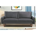 thumbnail image 1 of US Pride Furniture Maryellen 70''W Velvet Sofa, Grey, 1 of 5