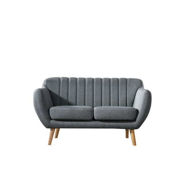 US Pride Furniture Mid Century Modern Loveseat