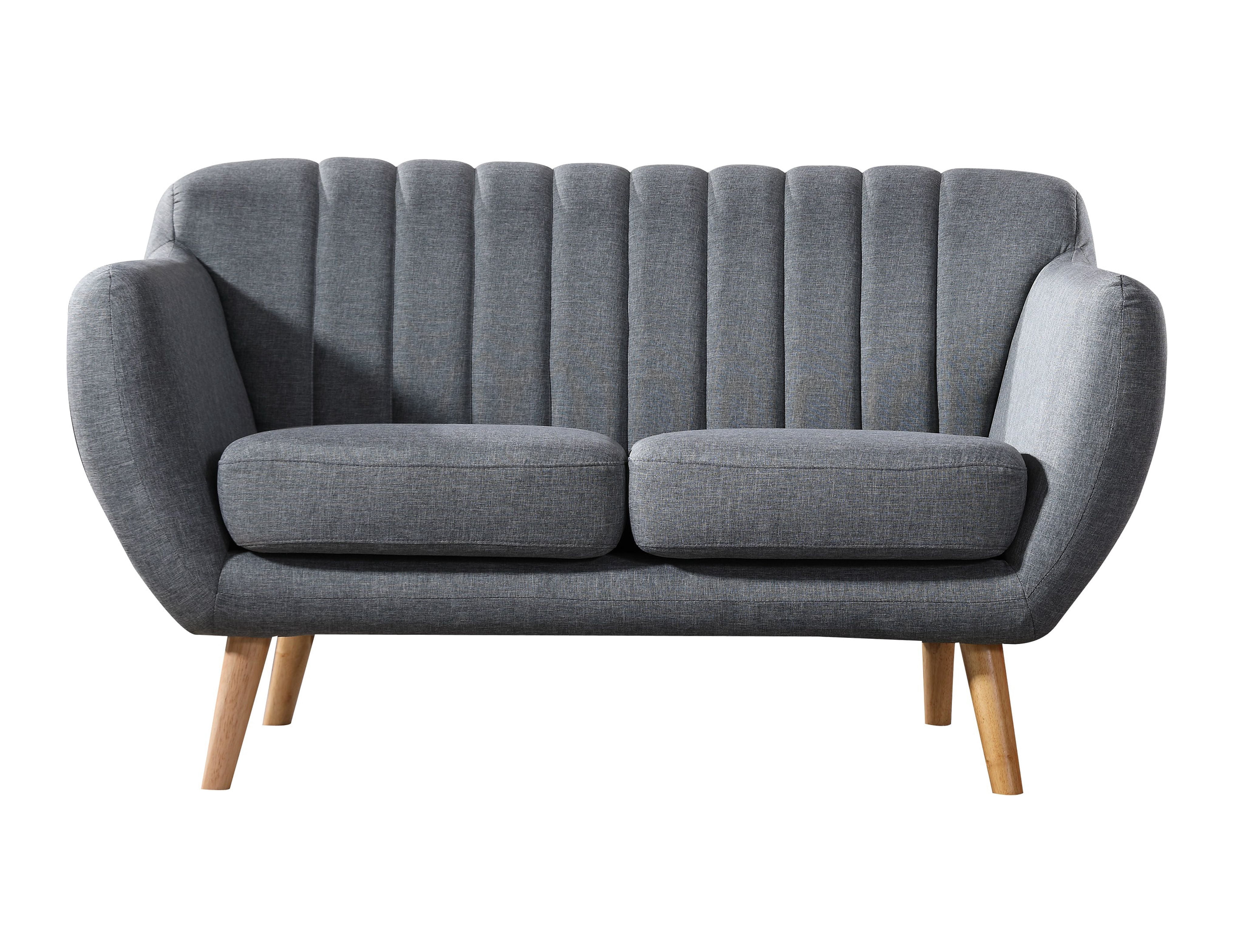 US Pride Furniture Mid Century Modern Loveseat