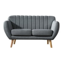 US Pride Furniture Mid Century Modern Loveseat