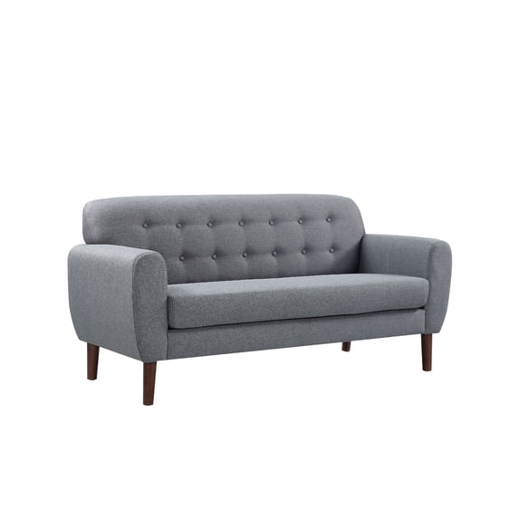 US Pride Furniture Mid-Century Tufted Loveseat