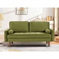 thumbnail image 1 of US Pride Furniture Monahan 58''W Velvet Tufted Loveseat Olive Green, 1 of 6