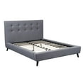 thumbnail image 1 of US Pride Furniture™ Norwalk Polyester Upholstered Platform Bed, Gray, Queen, 1 of 5