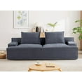thumbnail image 1 of US Pride Furniture Oversized Foam 4-Seater 90 in Couch for Living Room in Soft Corduroy Fabric, No Assembly, Grey, 1 of 5