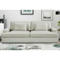 thumbnail image 1 of US Pride Furniture Polyester 94.49"W Over Size Cushion Backs Sofa, Ivory, 1 of 5