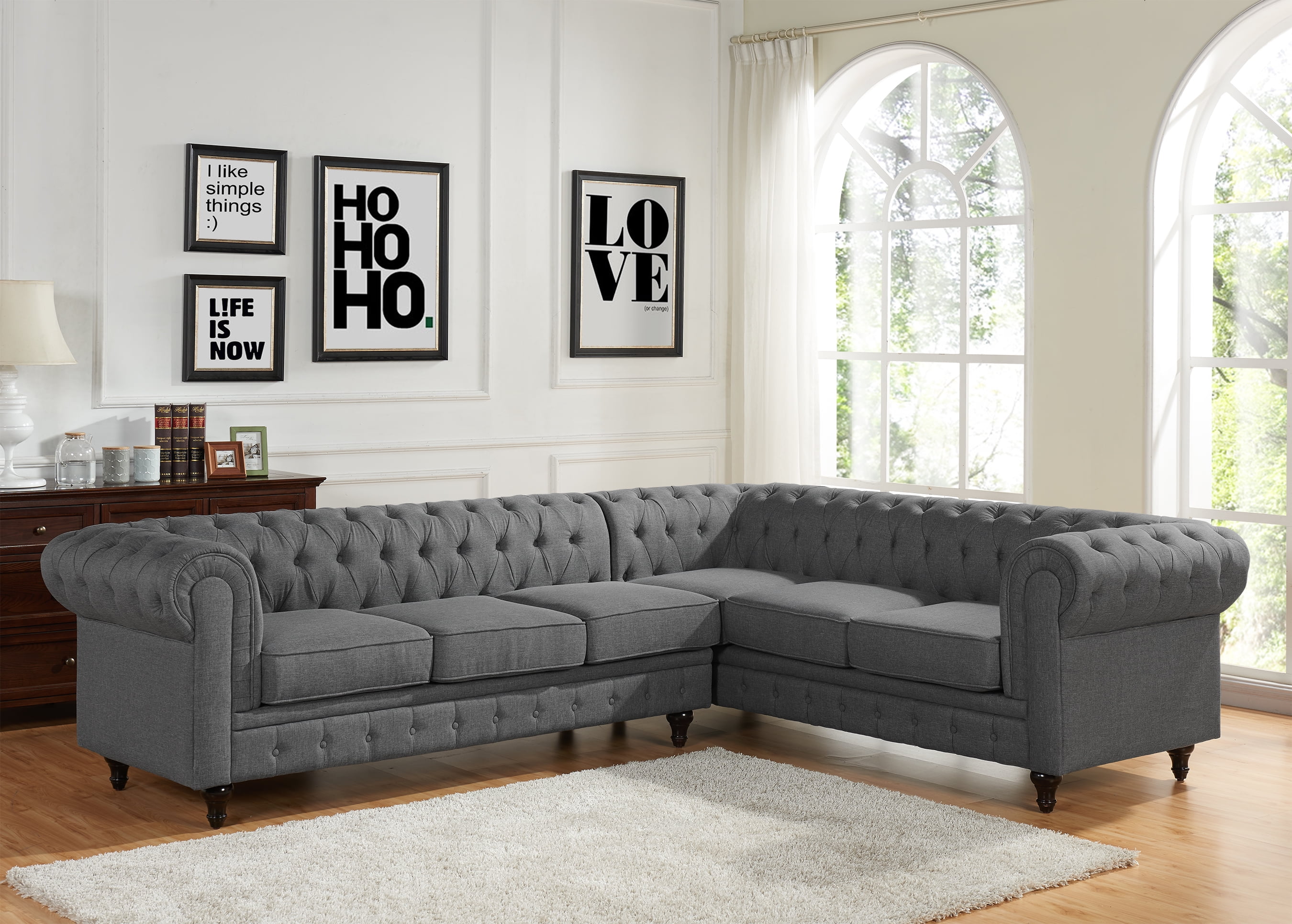 Generic Meshatty Universal Sectional Sofa Interlocking Sofa