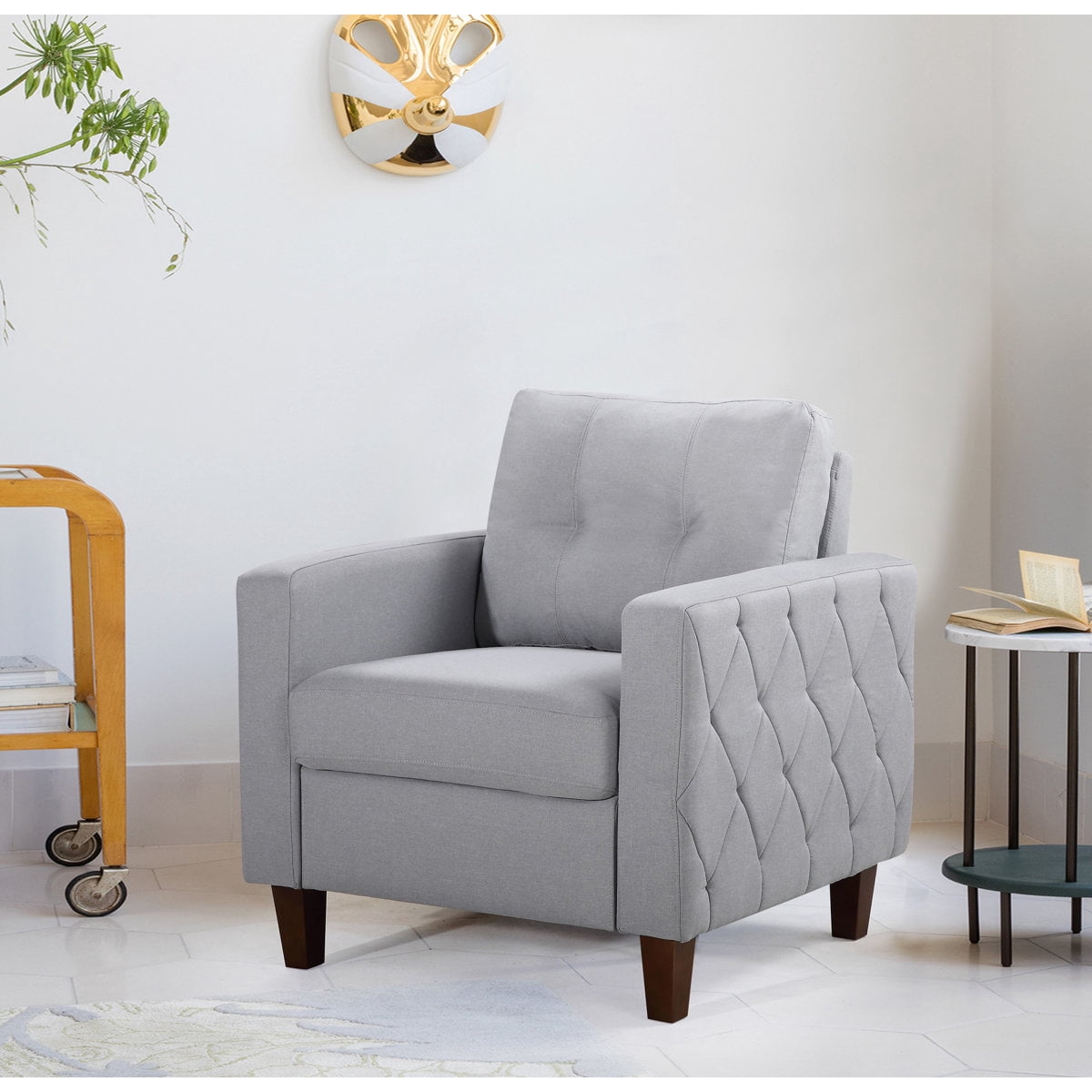 US Pride Furniture Tufted Accent Armchair
