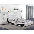 thumbnail image 1 of US Pride Furniture Victoria White Contemporary Platform Bed King, 1 of 4