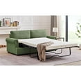 thumbnail image 1 of US Pride Furniture Viviana 76" W Polyester Cushion Back Sofa Bed, Dark Green, 1 of 5