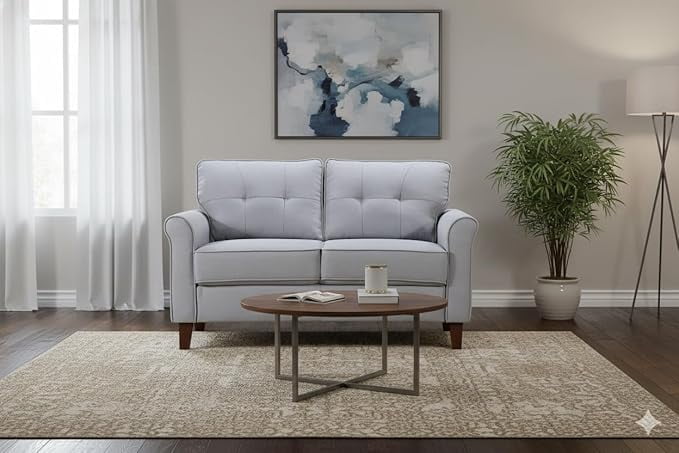 US Pride Linen Upholstery 2 seater loveseat
