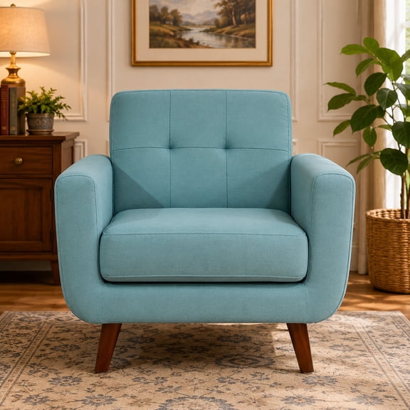 US Pride Modern style linen fabric accent Chair
