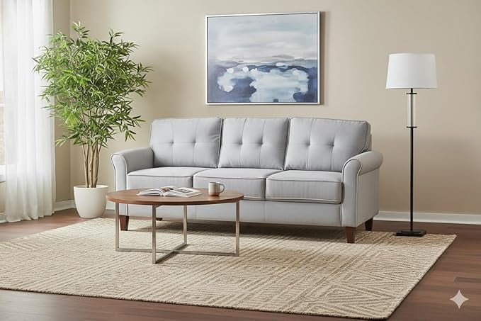 US Pride Three Seater Modern Mid Century Couch