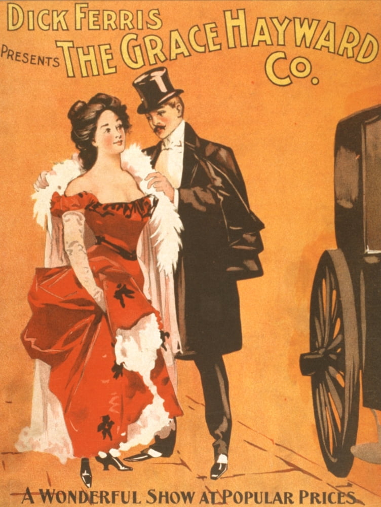 US Printing Co Dick Ferris presents The Grace Hayward Co c1899 Canvas Art - US Printing Co (18 x 24)