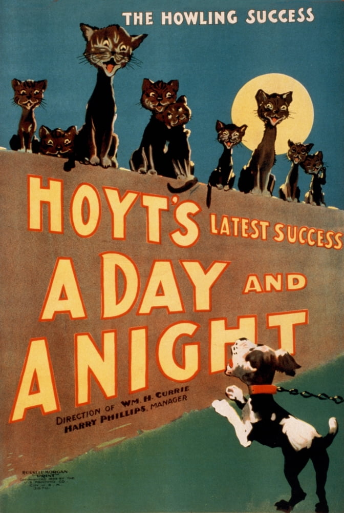 US Printing Co Hoyts A day and a night the howling success 1899 Canvas Art - US Printing Co (18 x 24)
