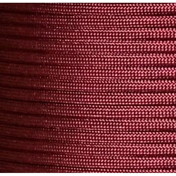 US Ropes Tactical Nylon Micro Cord 1.18mm X 125ft Lightweight Braided Cord (3/64" Diameter) on Spool Camping Boating Home Fishing Garden Jewelry 90lb Test Breaking Load (Burgundy)