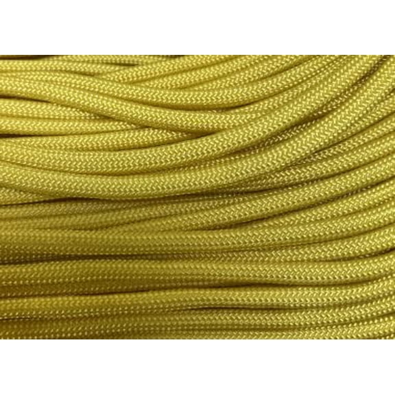 US Ropes Type III Commercial 550 Paracord 100' Hank Made in USA Survival Cord Parachute Outdoor (F.S. Yellow)