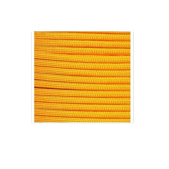 US Ropes Type III Commercial 550 Paracord 100' Hank Made in USA Survival Cord Parachute Outdoor (Goldenrod)