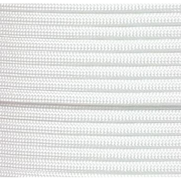US Ropes Type III Commercial 550 Paracord 100' Hank Made in USA Survival Cord Parachute Outdoor (White)