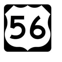 US Route 56 Metal Sign Highway Sign Road Sign Size: 8 inch x 8 inch
