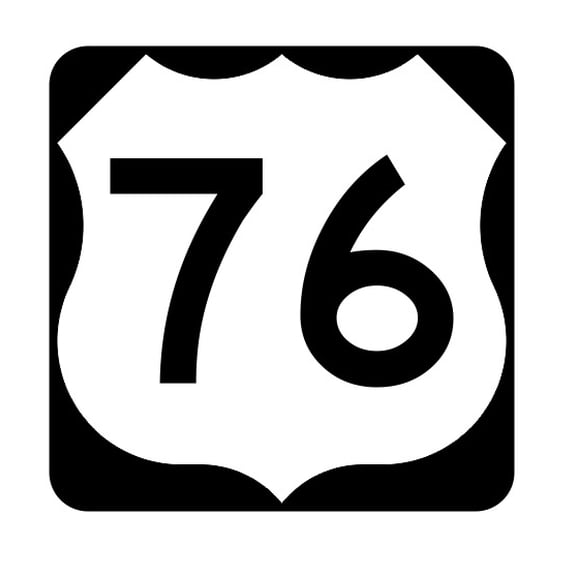 US Route 76 Metal Sign Highway Sign Road Sign Size: 12 inch x 12 inch