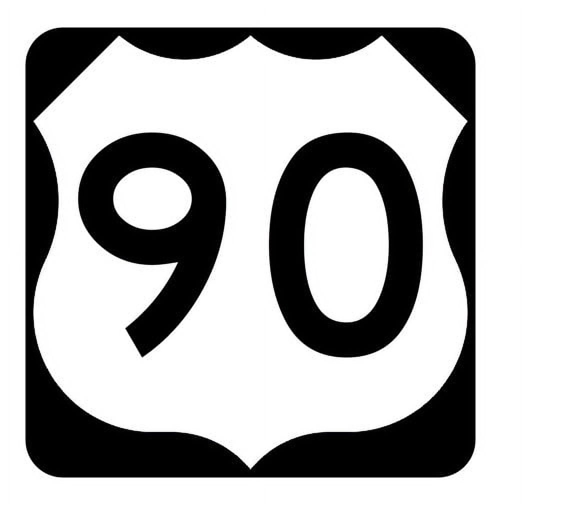 US Route 90 Metal Sign Highway Sign Road Sign Size: 12 inch x 12 inch ...