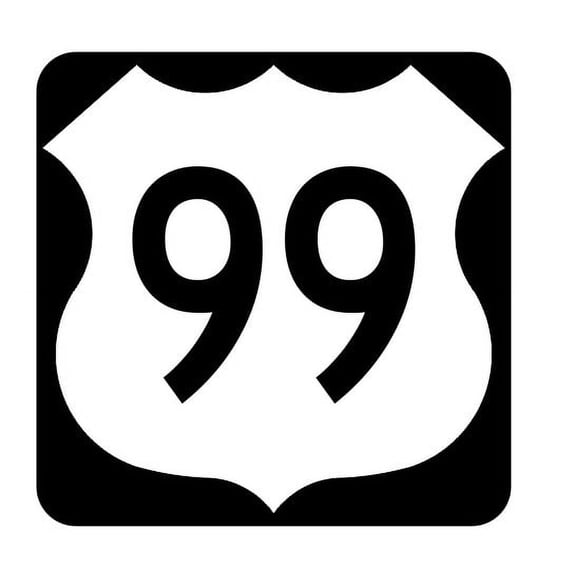 US Route 99 Metal Sign Highway Sign Road Sign Size: 12 inch x 12 inch