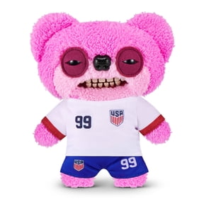 Fuggler US Soccer 9 Inch Plush Collectible Toy( Teddy Bear Nightmare) by ZURU Featuring Funny Ugly Monster Design in Red, White, and Blue Soccer Outfit, Perfect for Fans, Collectors, and Gifting