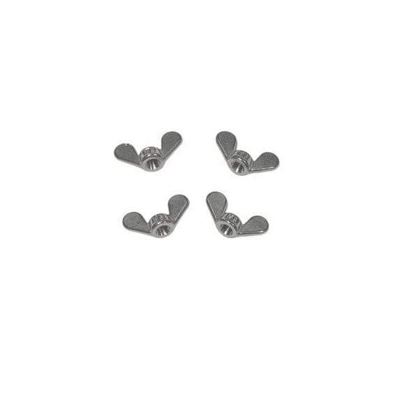 US STAINLESS 4 Pieces Stainless Steel 316 DIN315 M6 Wing Nut