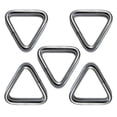 thumbnail image 1 of US STAINLESS 5 Pieces Stainless Steel 316 Triangle Ring Welded 3/16" x 1 5/8" (5mm x 40mm) Marine Grade Loop, 1 of 1