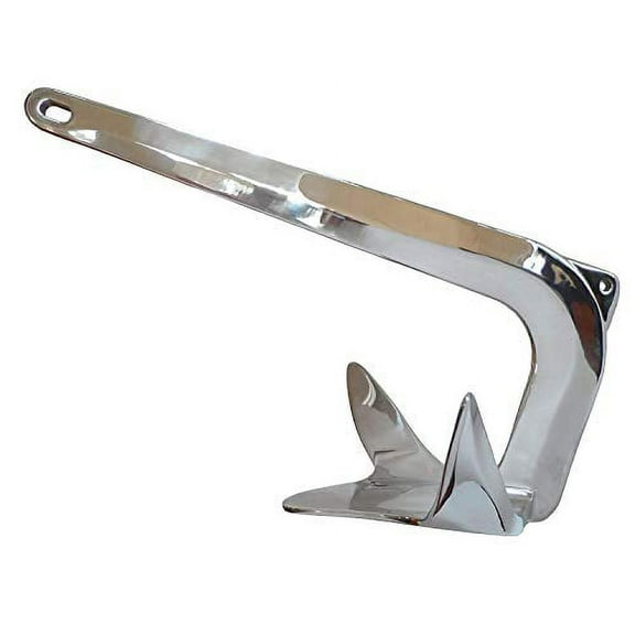 US STAINLESS Stainless Steel 316 Bruce Claw Force Anchor 6.6lbs (3kg) Marine Grade Polished