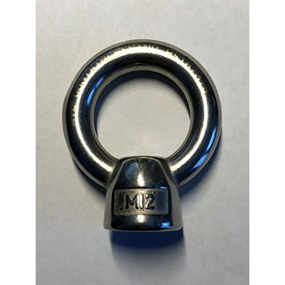 US STAINLESS Stainless Steel 316 Lifting Eye Nut M12 Marine Grade 12mm Pitch of 1.75