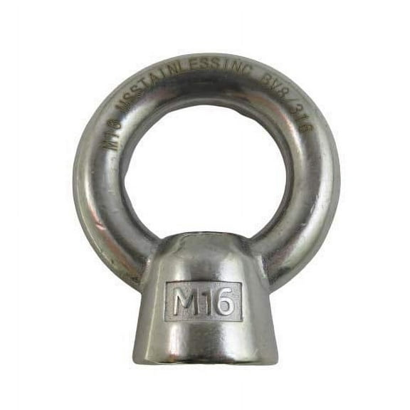US STAINLESS Stainless Steel 316 Lifting Eye Nut M16 Marine Grade 16mm
