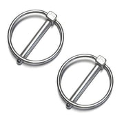 US STAINLESS Stainless Steel 316 Linch Pin Ring Catch 6mm or 1/4" marine Grade 2 Pieces
