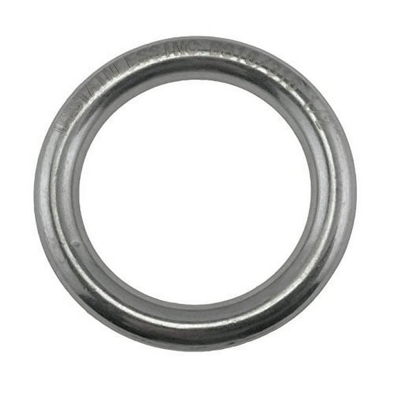 US STAINLESS Stainless Steel 316 Round Ring Welded 1/2" x 3 5/32" (12mm x 80mm) Marine Grade