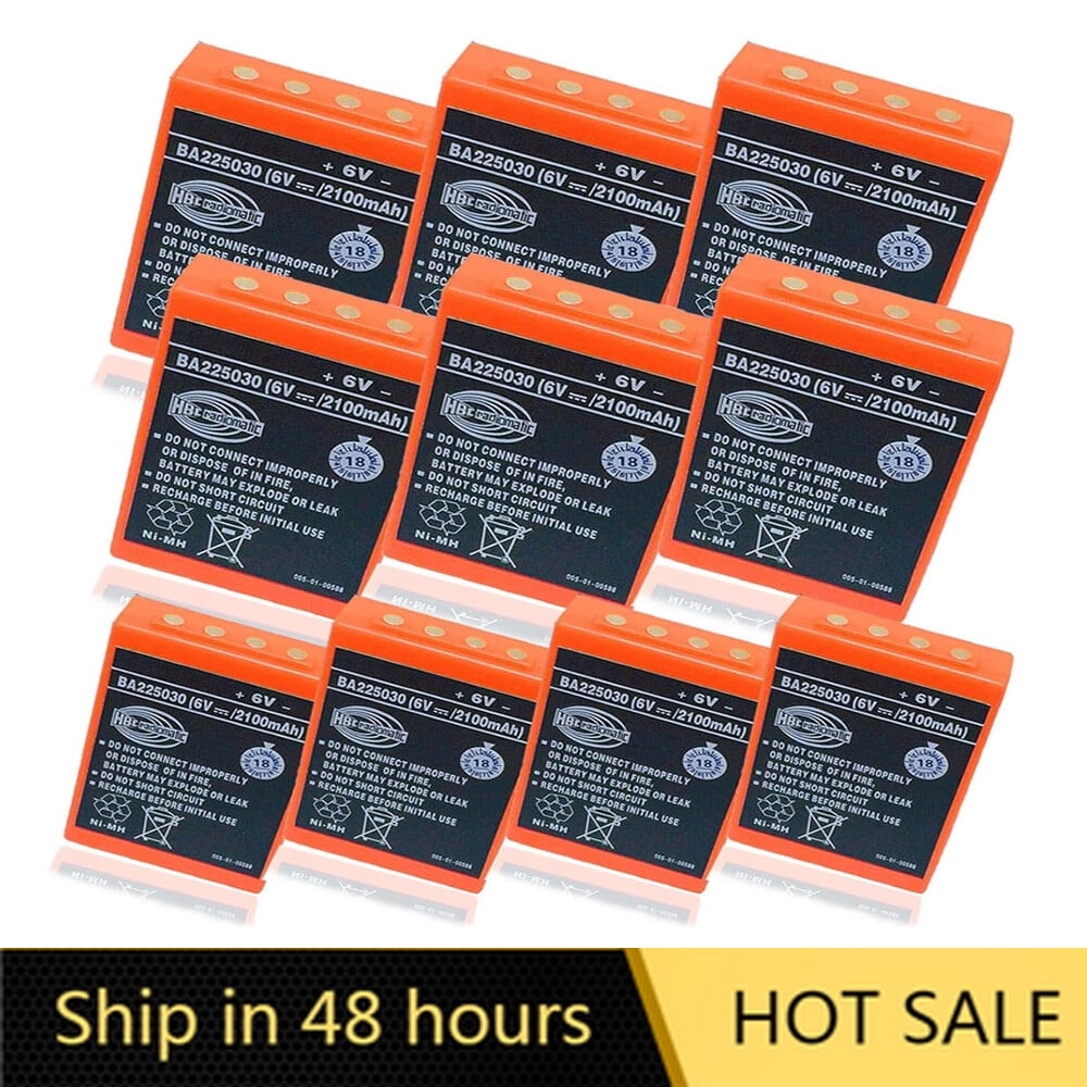 US STOCK  10PCS 2100mAh BA225030 Rechargeable Battery for HBC Crane Remote Control Pump Truck