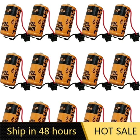 US STOCK  15PCS CR2/3 8.L 3V Battery 2000mAh For Fuji PLC Memory Backup Power Supply