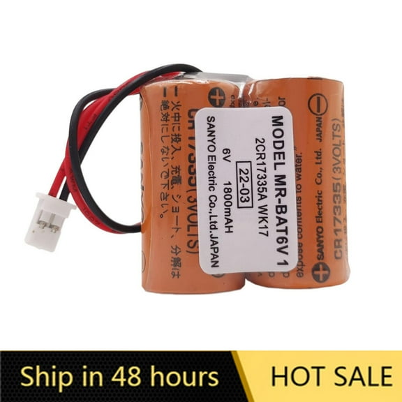 US STOCK 1PCS MR-BAT6V1 2CR17335A WK17 6V 1800mAh Battery for Driver MR-J4 Servo System Brand New