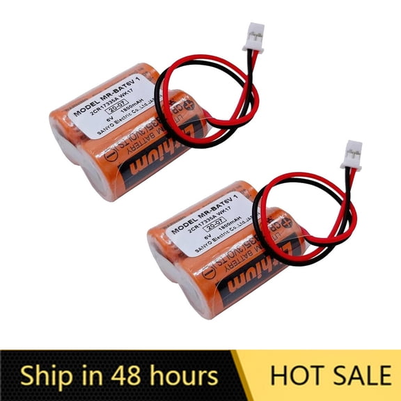 US STOCK (2 Pack) MR-BAT6V1 2CR17335A WK17 6V 1800mAh Battery for Driver MR-J4 Servo System Brand New