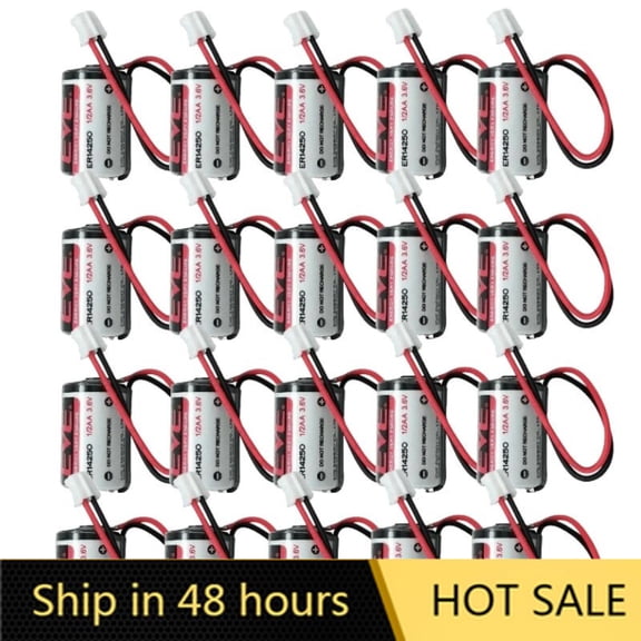US STOCK 20PCS EVE ER14250 3.6V LS14250 1/2 AA Size 1200mAh Li-ion Battery with White Plug Brand New