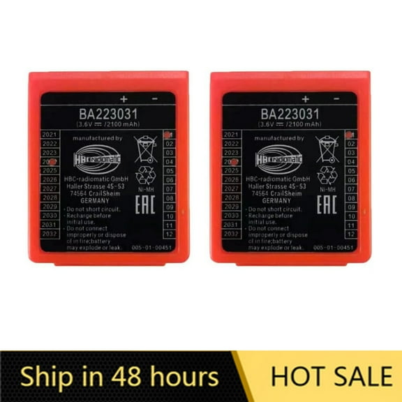 US STOCK 2PCS BA223031 2100mAh 3.6V Rechargeable Battery For HBC Wireless Romote Control
