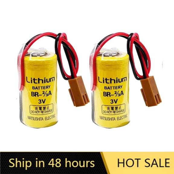 US STOCK 2PCS BR-2/3A 1600mAh Lithium Battery for A98L-0031-0006 System Industrial Backup