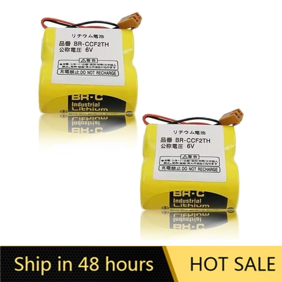 US STOCK  2PCS BR-CCF2TH 6V 5000mah Lithium Battery for Fanuc A98L-0001-0902 A06B-6073-K001